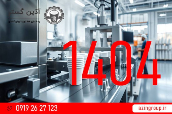 خط تولید لیوان کاغذی با دستگاه آذین گستر البرز 